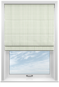 Laura Ashley Candy Stripe, Bottle Green - Roman Blind